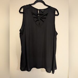 Torrid Black Sleeveless Blouse